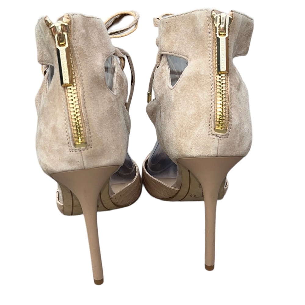 Karl Lagerfeld Addily Lace Up Pump - Natural - Pumps - Picture 11 of 12